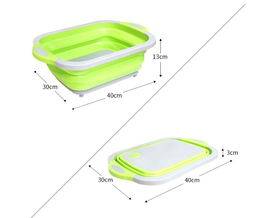 Folding Vegetable Board Household  Multifunctional Anvil Board Washing Basket